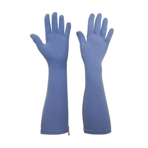Foxgloves Elle Grip Long Gardening Gloves - Periwinkle